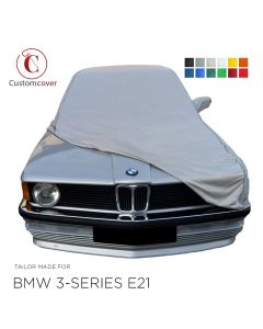 Custom tailored indoor car cover BMW 3-Series E21 with mirror pockets