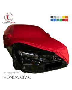 Custom tailored indoor car cover Honda Civic with mirror pockets