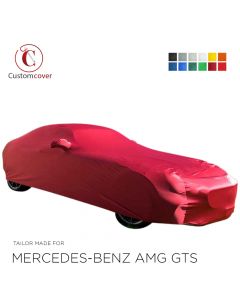 Custom tailored indoor car cover Mercedes-Benz AMG GTS with mirror pockets