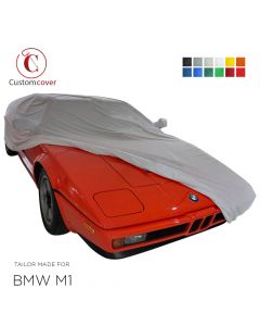 Maßgeschneiderte indoor Autoabdeckung BMW M1 mit Spiegeltaschen