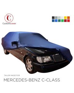 Custom tailored indoor car cover Mercedes-Benz C-Class with mirror pockets