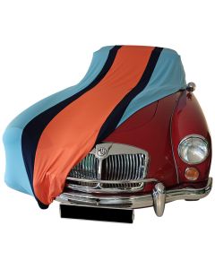 Indoor Autoabdeckung MG MGA GT Gulf Design