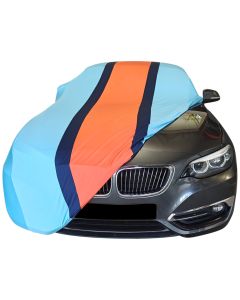 Indoor car cover BMW 2-Series F22 coupe Gulf design