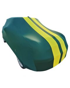 Indoor car cover Mini Cooper (R56) JCW green with yellow striping
