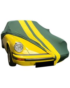 Indoor car cover Porsche 911 G-Modell Green with yellow striping