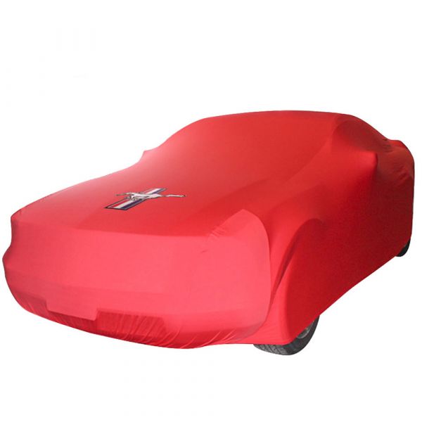 Indoor car cover Ford Mustang 5 Maranello Red with print