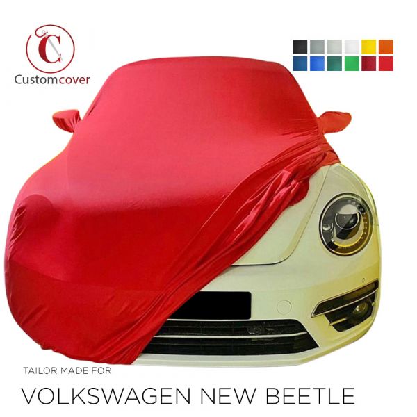 Maßgeschneiderte Autoabdeckung passend für Volkswagen New Beetle  1997-present indoor (12 farben) mit Spiegeltaschen, OEM-Qualität und  Passform