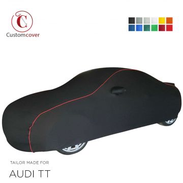 Custom tailored indoor car cover Audi TT with mirror pockets