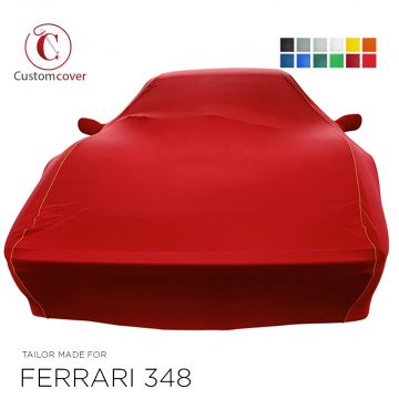 Custom tailored indoor car cover Ferrari 348 with mirror pockets