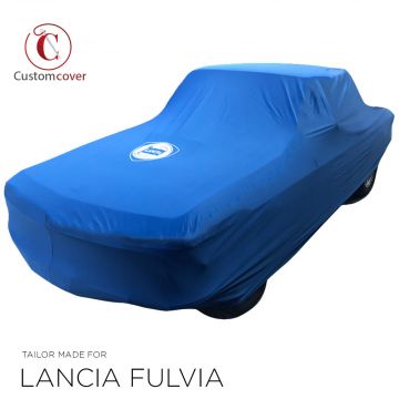 Custom tailored indoor car cover Lancia Coupé Le Mans Blue print included