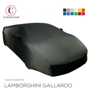 Custom tailored indoor car cover Lamborghini Gallardo with mirror pockets