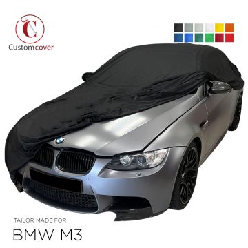 Custom tailored indoor car cover BMW M3 with mirror pockets