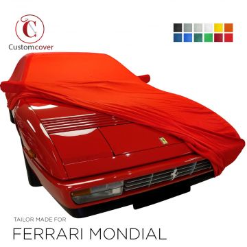 Custom tailored indoor car cover Ferrari Mondial with mirror pockets