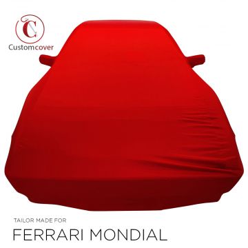Telo copriauto da interno fatto su misura Ferrari Mondial con tasche per gli specchietti