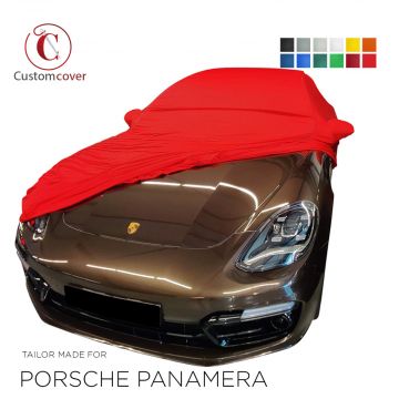 Telo copriauto da interno fatto su misura Porsche Panamera con tasche per gli specchietti