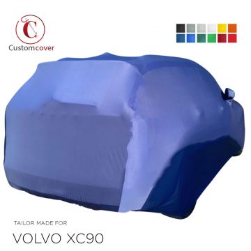 Custom tailored indoor car cover Volvo XC90 with mirror pockets
