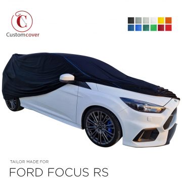 Custom tailored indoor car cover Ford Focus RS with mirror pockets