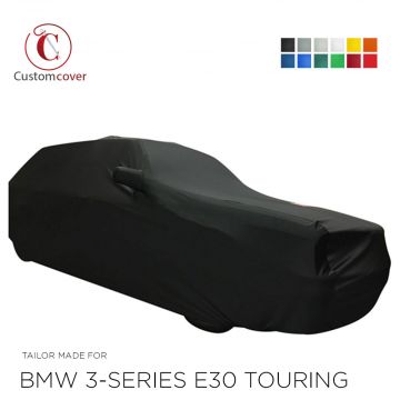 Custom tailored indoor car cover BMW 3-Series (e30) Touring with mirror pockets