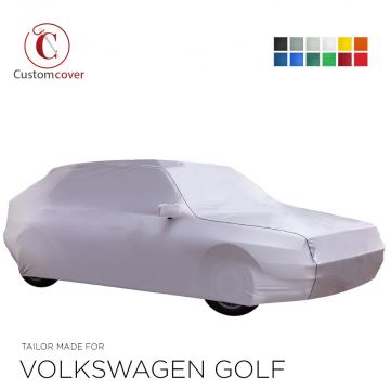 Custom tailored indoor car cover Volkswagen Golf with mirror pockets