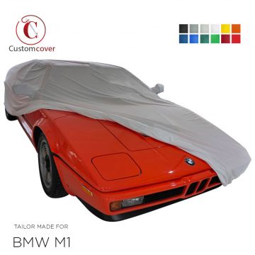 Custom tailored indoor car cover BMW M1 with mirror pockets