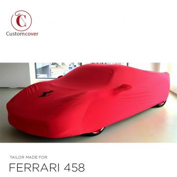 Indoor autohoes Ferrari 458 Spider Maranello Red met spiegelzakken