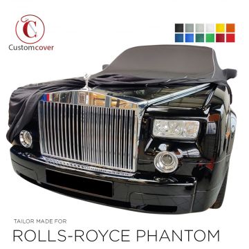Custom tailored indoor car cover Rolls Royce Phantom with mirror pockets