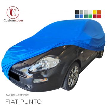 Custom tailored indoor car cover Fiat Punto with mirror pockets