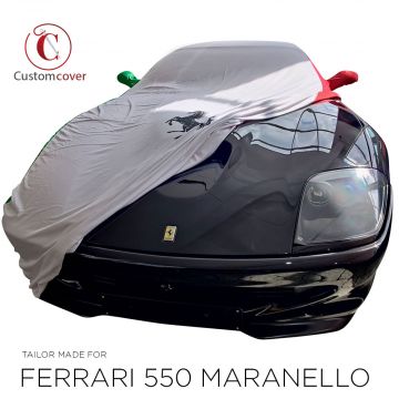 Custom tailored indoor car cover Ferrari 550 Tricolore design