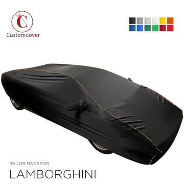 Custom tailored indoor car cover Lamborghini LM Fuoristrada with mirror pockets