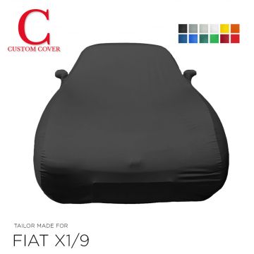 Custom tailored indoor car cover Fiat X1/9 with mirror pockets