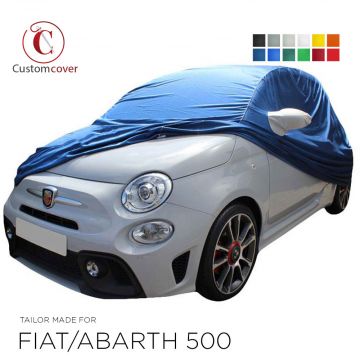 Telo copriauto da interno fatto su misura Fiat 500 con tasche per gli specchietti