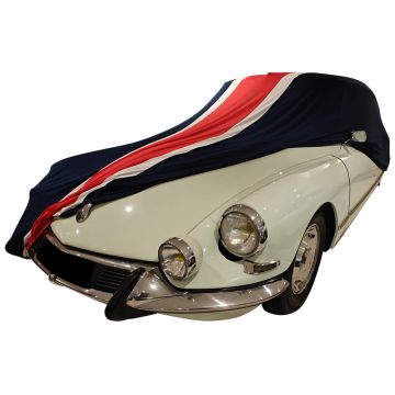 Indoor car cover Citroen ID 19 blue with red and white striping