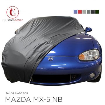 Custom tailored outdoor car cover Mazda MX-5 NB with mirror pockets