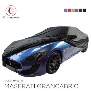 Custom tailored outdoor car cover Maserati GranCabrio with mirror pockets