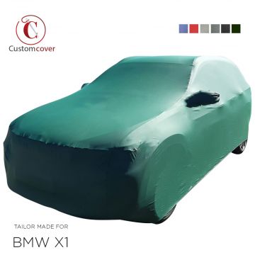 Custom tailored outdoor car cover BMW X1 with mirror pockets