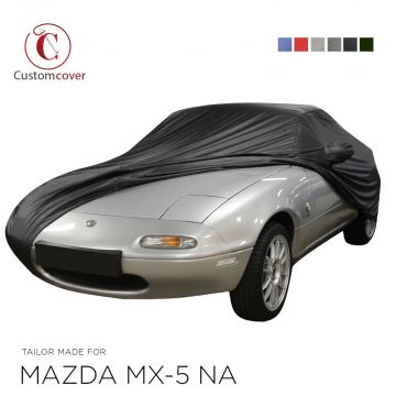 Housse voiture sur-mesure extérieur Mazda MX-5 NA avec poches de rétroviseurs