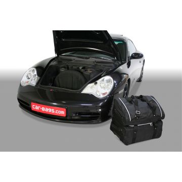 Reisetaschen-Set maßgeschneidert für Porsche 911 (996) 2WD + 4WD. With CD-changer in luggage space 1997-2006