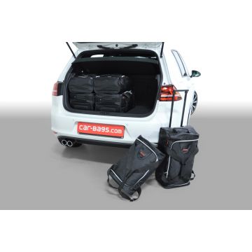 Resväska set specialtillverkat för Volkswagen Golf 7 GTE 5-dörr hatchback 2014-2020