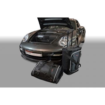 Set di borse da viaggio realizzato su misura per Porsche 911 (997) (2WD without CD changer or with CD-changer on top of bulkhead) 2004-2012