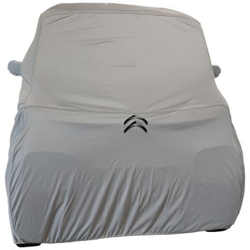 Outdoor car cover Citroen Ami grey with mirror pockets and print