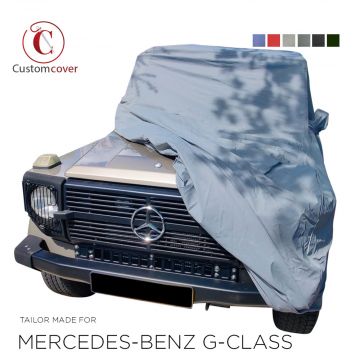 Custom tailored outdoor car cover Mercedes-Benz G-Class with mirror pockets