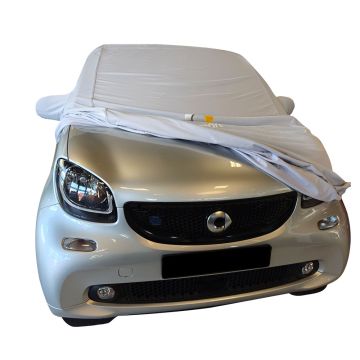 Outdoor car cover Smart ForTwo (C453) with mirror pockets and print