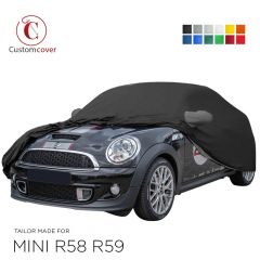  Star Cover Compatible avec Une bâche d'intérieur pour Mini  Roadster (R59) Housse avec Manchons de rétroviseurs Noir