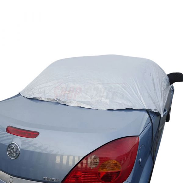 Half cover fits Opel Tigra 2004-2009 Compact car cover en route or on the  campsite