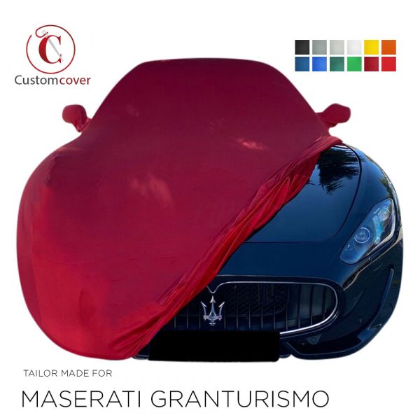 Maßgeschneiderte Autoabdeckung passend für Maserati GranTurismo 2007-Heute  indoor (12 farben) mit Spiegeltaschen, OEM-Qualität und Passform