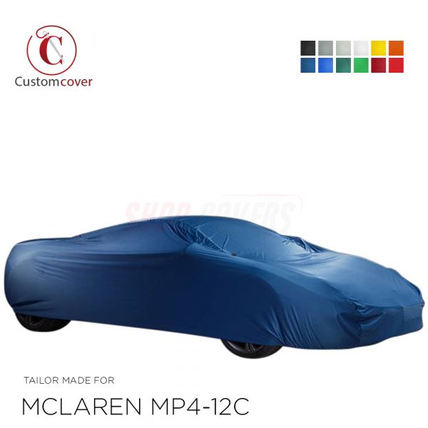 Maßgeschneiderte Autoabdeckung passend für McLaren MP4-12C 2011-2014 indoor  (12 farben) mit Spiegeltaschen, OEM-Qualität und Passform