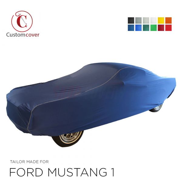 Maßgeschneiderte Autoabdeckung passend für Ford Mustang 1 1964-1973 indoor  (12 farben), OEM-Qualität und Passform