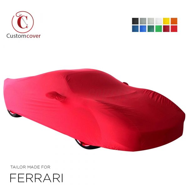 Maßgeschneiderte Autoabdeckung passend für Ferrari 812 Superfast 2018-Heute  indoor (12 farben) mit Spiegeltaschen, OEM-Qualität und Passform