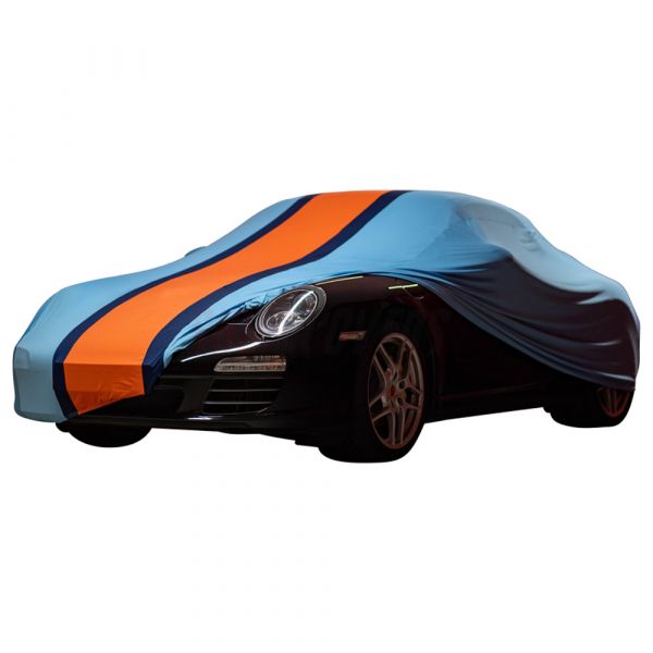 Indoor-Autoabdeckung passend für Porsche 911 (997) Cabrio 2004-2013 Gulf  Design spezielle Design