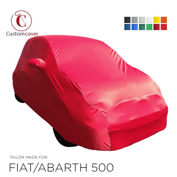 Maßgeschneiderte Autoabdeckung passend für Fiat 500 / 595 1994-Heute indoor  (12 farben) mit Spiegeltaschen, OEM-Qualität und Passform